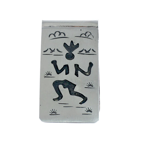 Genuine Sterling Silver Native American Kokopelli Money Clip SN20358
